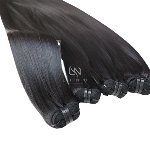 Articles les plus vendus Extensions de cheveux humains vietnamiens vierges Couleur naturelle droite à cuticules alignées - Product Image 5