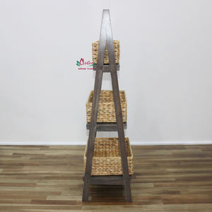 Artex Dong Thap Factory's Seagrass Baskets Raw Material Water Hyacinth Weaving Jewelry Rack <b>Display</b> and Stacking Racks <b>Shelves</b> - Product Image 6