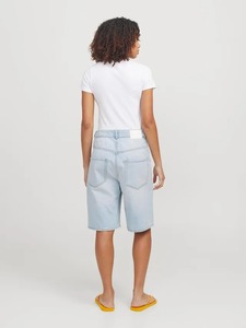 Jeans Cortos de Mezclilla de Cintura Alta para Mujer, a la Moda, de Pierna Ancha, al por Mayor, Largos hasta la Rodilla, Casuales, de Verano - Product Image 3