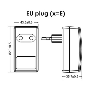 20W 8V 2.5A EU Wall Mount AC DC Switching Power Adapter - Product Image 3
