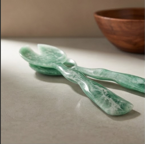 RESIN SERVING SPOON-GREEN-Luxury Gold Flatware <b>Set</b> Small <b>Ice</b> <b>Cream</b> Spoons Dessert Cutlery <b>Set</b> for Restaurant & Cafe. - Product Image 5