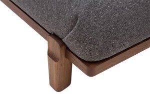Modern Rattan <b>Headboard</b> <b>Bed</b> Frame Wooden Bedstead Black and Natural Panel <b>Bed</b> for Hotel Home Bedroom - Product Image 5