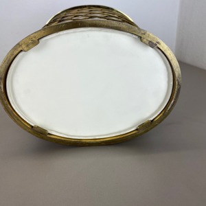 ที่วางร่มโลหะสีขาวและสีทองสุดหรู สำหรับบ้าน รีสอร์ท โรงแรม คาเฟ่ และของตกแต่งทางเข้าที่สวยงาม - Product Image 3