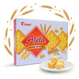 Export Quality Cheese Crackers 204G Crispy Snack Wholesale ODM Vietnam - Product Image 1