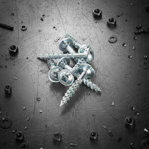 สกรูหัวจมแบบเกลียวหยาบ ขนาดเมตริก/นิ้ว สำหรับงานไม้ แบบเกลียวปล่อยตัวเอง หัวฟิลลิปส์/โพซิไดรฟ์ ชุบสังกะสี/นิกเกิล เหล็กกล้าคาร์บอน/สแตนเลส เกลียวหยาบ - Product Image 1