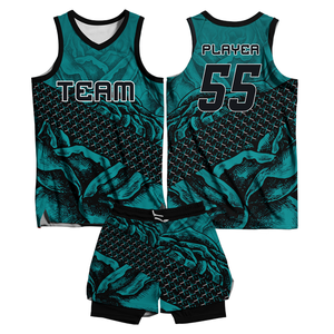 Uniforme de Baloncesto Personalizado de Alta Calidad – Camiseta y Pantalones Cortos Sublimados 100% Poliéster - Product Image 3
