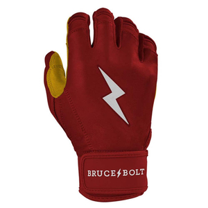 Gants de frappeur de baseball en cuir Jarren Duran Signature Series Bruce BoltLong Cuff avec fermeture auto-agrippante, couleurs et tailles personnalisables - Product Image 4