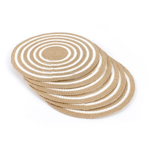 <b>Placemat</b> Paper Raffia PlacematLuxury Kitchen Decoration <b>Beaded</b> <b>Placemats</b> Table Mat Dinning Table Restaurant and Hotel Design - Product Image 4