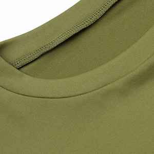 Camiseta Ligera de Manga Corta con Cuello en V para Mujer, Ecológica, de Algodón/Poliéster, con Logotipo Personalizado, Color Personalizado, Secado Rápido, para Invierno, Informal - Product Image 6