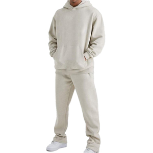 Ensemble de survêtement personnalisé pour homme, sweat à capuche oversize et pantalon de jogging, pull à capuche et pantalon de survêtement unisexe, sweat à capuche oversize épais - Product Image 1