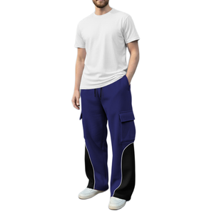 Baggy Sweatpants Men's Wide Leg Sweats Pants Casual Loose Fit Bottom Athletic <b>Joggers</b> with Pockets Trousers Pants for Men - Product Image 6