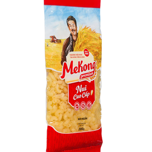 Premium Short Yellow Macaroni Pasta 200g High Quality <b>Wheat</b> Pasta Vietnam Supplier Manufacturer OEM - Product Image 1