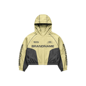 Conjunto Deportivo Personalizado de Nylon, Chaqueta con Capucha y Pantalones Cortos, Dos Tonos de Color, Secado Rápido, Poliéster, Unisex para Adultos, Ropa de Primavera - Product Image 5