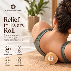 ลูกบอลนวดคอร์ก One Universe Mantra  แบบพกพา เป็นมิตรกับสิ่งแวดล้อม บรรเทาอาการปวดเมื่อย - Product Image 3