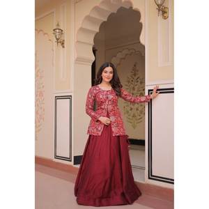 Lehenga Choli violet de créateur pour les occasions spéciales, vêtements africains élégants - Product Image 4