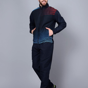 Survêtement sportif pour homme, fermeture éclair intégrale, col montant, couleur unie, respirant, polyester, pour l'été, réversible, séchage rapide, léger - Product Image 4