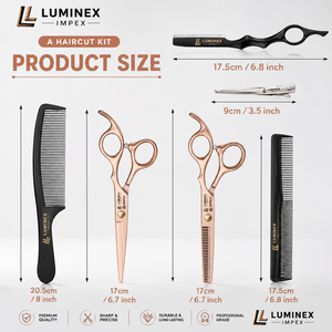 NYBL-55 5.5inch Straight <b>Left</b>-<b>handed</b> <b>Scissors</b> JAPAN 440C Sharp 58-59HRC Hardness Stainless Steel Handle Barber Shears Hair 28 - Product Image 5