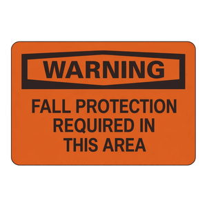 Señal de Advertencia de Protección Contra Caídas Brady - Señal de Seguridad Impresa con UV para Áreas de Construcción e Industriales - Product Image 3