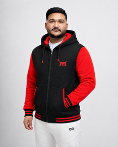 เสื้อฮู้ดดี้ MMA แบบสั่งทำพิเศษ พรีเมียม เนื้อผ้าหนา 350 กรัม ผ้าฟลีซ ผสมคอตตอนและโพลีเอสเตอร์ สำหรับผู้ชาย ซิปยาวเต็มตัว เหมาะสำหรับการฝึกซ้อมนักสู้ รับผลิตแบบ OEM และติดฉลากส่วนตัว - Product Image 3