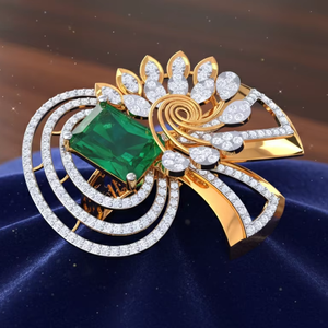 แหวนทองคำดีไซน์หรูหรา ลายนกยูง ขนาดใหญ่ สำหรับผู้หญิง เครื่องประดับชั้นดี ของขวัญสำหรับงานแต่งงานและงานปาร์ตี้ - Product Image 4