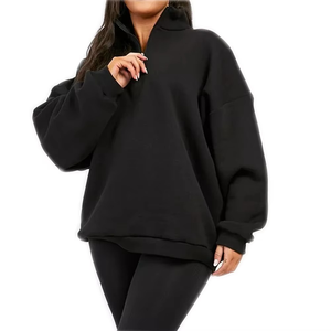 ชุดกีฬาผ้าฟลีซปักลายสำหรับผู้หญิง ชุดสองชิ้น เสื้อซิปและกางเกงวอร์มขายาว - Product Image 1