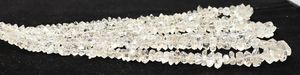 AAA Plus Quality White Herkimer Diamond Quartz Nugget Beads 9-12MM Diamond Quartz Gemstone Beads Natural Herkimer Rough <b>Stone</b> - Product Image 2