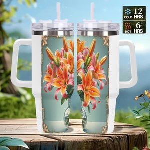 Gobelet isotherme promotionnel 40 oz en acier inoxydable pour cabinet dentaire et clinique d'orthodontie - Product Image 2