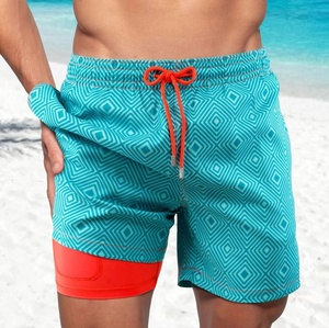 <b>Men's</b> Swim Board <b>Shorts</b> 100% Polyester Floral Pattern Eco-Friendly Youth & Adult Sizes - Product Image 3