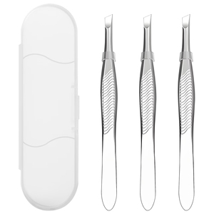 Pinzas para Cejas al Por Mayor, Suministro Directo de Fábrica, Pinzas Inclinadas de Acero Inoxidable de la Más Alta Calidad para Salón de Belleza - Product Image 1