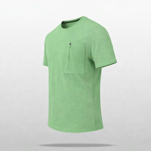Camiseta Henlly para Hombre, Color Granate Sólido, Manga Corta, Cuello Redondo, 100% Algodón, Corte Holgado, Informal, Lisa, para Serigrafía, Ecológica - Product Image 4