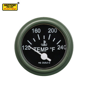 Indicador de Temperatura del Agua HMMWV HUMVEE de 52 mm, 120-240F, Carátula Negra, Nuevo Motormeter Racing AMHWV-WT - Product Image 1