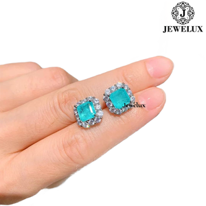 Premium Natural VVS Diamond <b>Stud</b> Earrings 925 Sterling <b>Silver</b> Elegant Wedding And Party Jewelry From Indian Supplier - Product Image 3