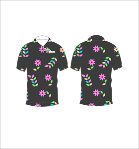 เสื้อโปโลพิมพ์ลายลายแท่งน้ำตาลแบบกำหนดเอง เสื้อกอล์ฟแขนสั้นลำลอง ชุดกีฬาทีม - Product Image 3