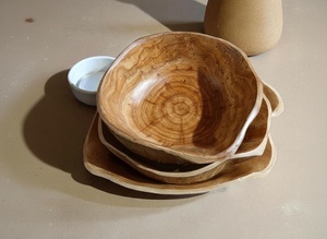 Cuenco elevado decorativo de madera de acacia para servir ensaladas y frutas, ideal para aperitivos y entretenimiento, modelo 2026 - Product Image 4