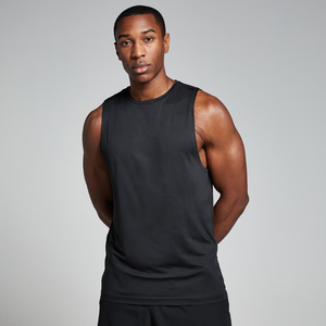 Men's 100% Polyester Gym Tank <b>Top</b> Sleeveless Workout Training <b>Vest</b> Lightweight Quick Dry Athletic Shirt Custom Wholesale <b>Top</b> - Product Image 1