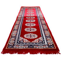 Plüschiger 20x72 Zoll Dicker Weicher Langlebiger Waschbarer Orientalischer Heim- und Hotelteppich - Polyester Schaffell Baumwolle Fell Medaillon-Muster