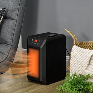 Stufa da tavolo a infrarossi al quarzo da 1500W con 3 modalità, telecomando e timer 12h, spina USA - Product Image 2