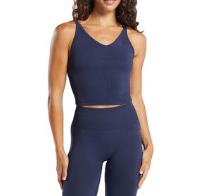 Nouveau design Débardeur pour femmes de couleur unie Débardeur d'été avec logo personnalisé sans manches en tricot côtelé pour femmes Débardeur noir - Product Image 1