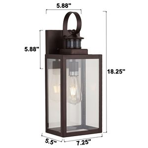 Lampada da Parete per Esterni con Sensore di Movimento - Product Image 3