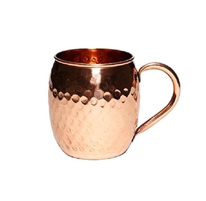 Taza Moscow Mule de Cobre Martillado con Asa, Diseño Vintage, Resistente al Calor, para Fiestas, Bar y Bebidas - Product Image 4
