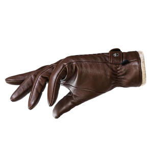 Oem New Arrival Lawd Sports <b>Men</b> Women Leather <b>Gloves</b> Genuine <b>Sheepskin</b> Touchscreen Eco-Friendly Thermal Unlined Cycling Winter - Product Image 3