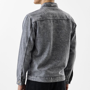 OEM Mens Denim Jean <b>Jacket</b> Casual Outwear Fall <b>Jacket</b> Denim Button up Coat Oversize Denim <b>Jacket</b> for Men acidwash fashion casual - Product Image 2