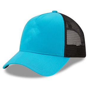 Khaki Black Mesh Trucker <b>Cap</b> 6-Panel Adjustable Fit Unisex Casual Style Spring Summer Breathable Fabric - Product Image 6