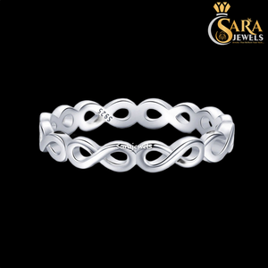 Anillo de eternidad de plata 925 más vendido para mujer, estilo clásico para compromiso y bodas, disponible a precio de exportación. - Product Image 5