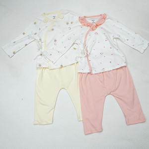 Chemise kimono pour bébé en coton biologique Dokma, manches courtes, respirante, motif de dessin animé, bouton unique, col rond, mignonne, 4 saisons, ALB12 - Product Image 5