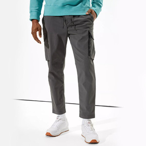 Pantalon cargo pour homme, best-seller, taille élastique, cordon de serrage, séchage rapide, plusieurs poches, style décontracté, automne, tissu polyester tissé - Product Image 5