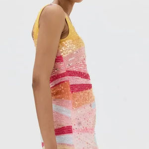 Minivestido con Cristales y Pedrería, Vestido de Club, Atractivo y Sexy - Product Image 1