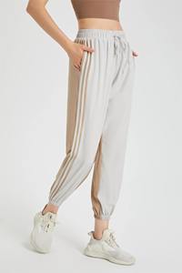 Pantalones Deportivos Casuales de Cintura Alta y Pierna Ancha para Mujer, Pantalones de Chándal de Algodón con Bolsillos para Gimnasio y Fitness, Venta al Por Mayor - Product Image 4