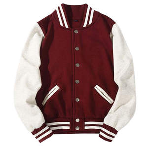 <b>Men</b> High Quality Classic Letterman <b>Jacket</b> Premium Varsity Style Soft Snap Front Comfortable Rib Knit Casual Outerwear - Product Image 4
