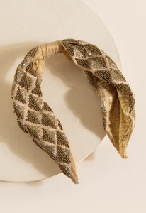 Serre-tête de luxe indien à sequins pour femmes et filles, accessoire de coiffure perlé de haute qualité - Product Image 4